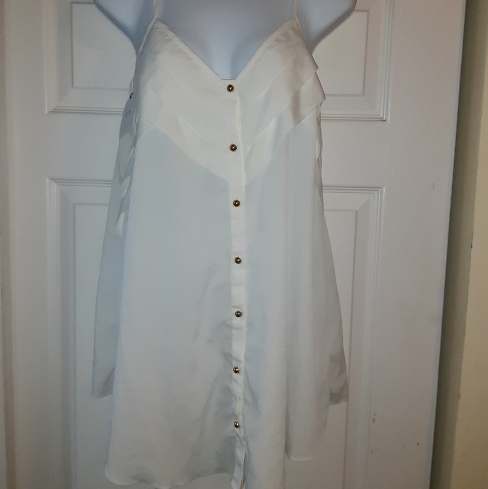 ASOS CREAM COLORED DRESSY MATERNITY TOP
